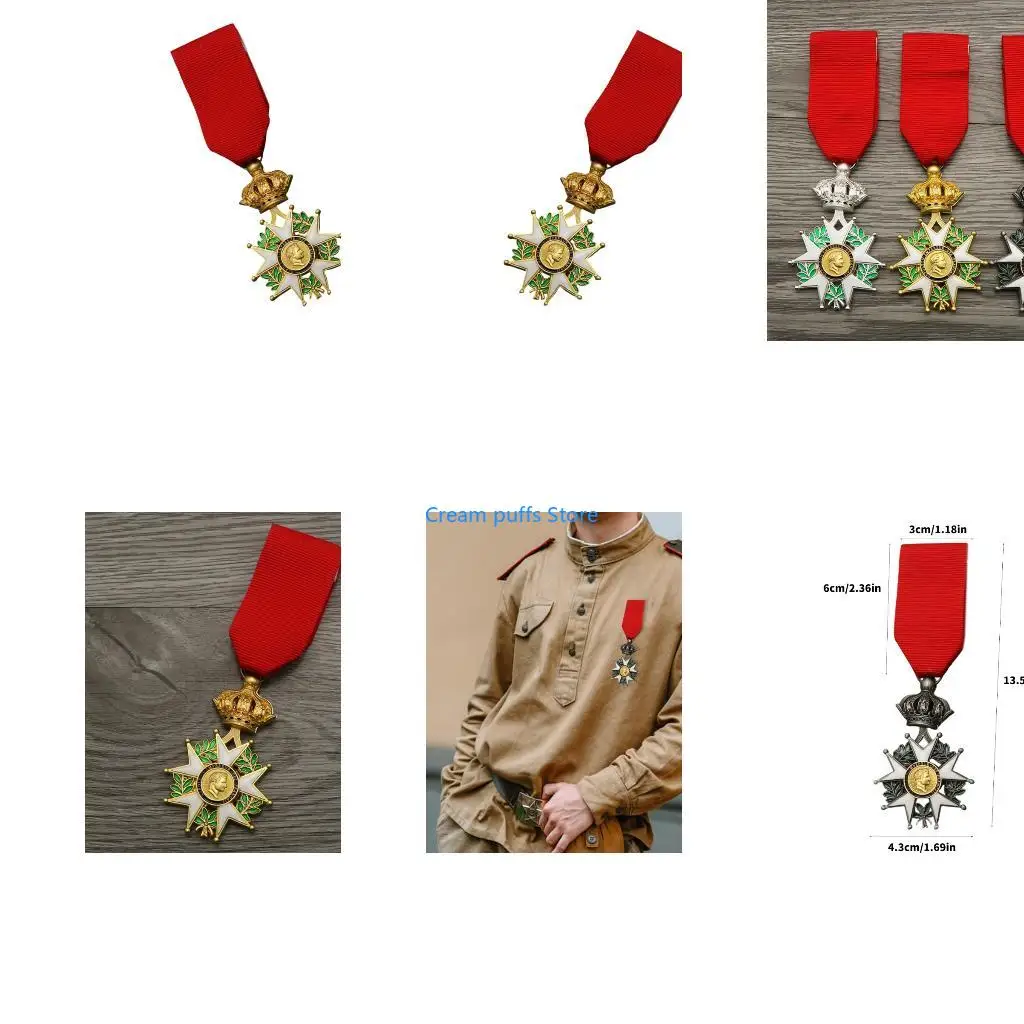 50LE Napoleonic Legions Of Honors Medals Replicas Historical Collectible Militaries Commemorative Alloy Craftsmanship Gift For