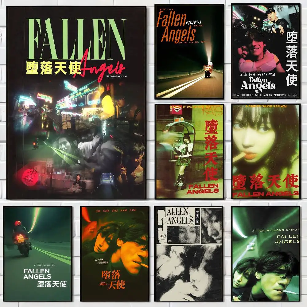 Fallen Angels 1995 Wong Kar Wai, impresiones y carteles de buena calidad, pegatina de papel impermeable, carteles para cafetería y Bar, pegatinas de pared