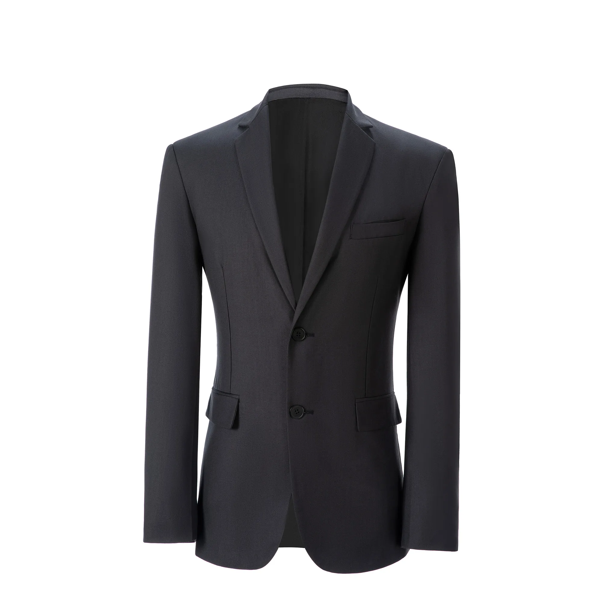 Мужское темно-синее повседневное спортивное пальто Slim Fit Легкий пиджак Однобортный пиджак Пальто Блейзер Куртка Большой и высокий