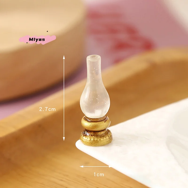 5 Stücke 1/12 Retro Puppenhaus Wandleuchte Öllampe Modell - Simulation Möbeldekoration für Kinder Rollenspiel