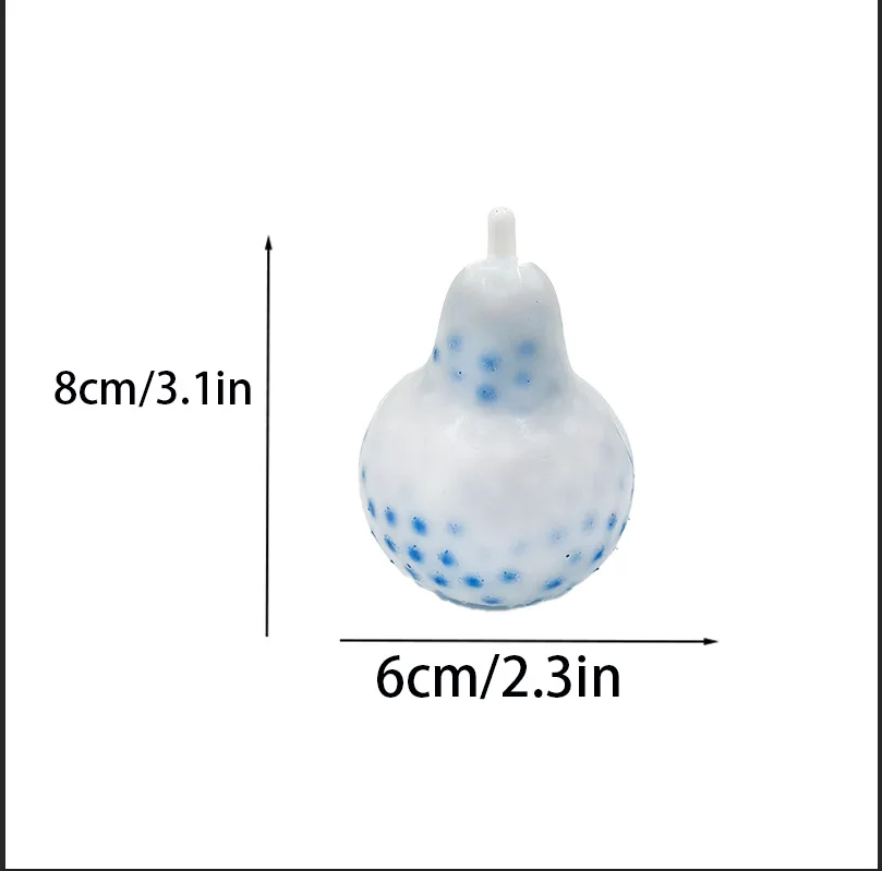 어린이를 위한 장난감 스트레스 해소 장난감 부드러운 스퀴즈 여드름 감각 장난감 배 모양 피젯 장난감 여드름 짜내기 강박증 완화 장난감 스트레스 해소 장난감