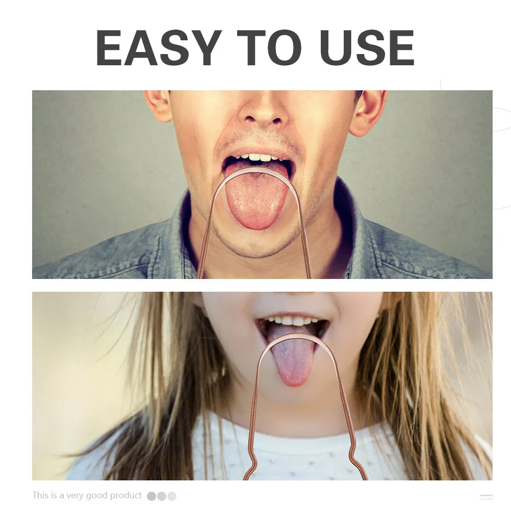 2 قطعة U شكل مكشطة الذهب مرنة جهاز نظافة الفم فعالة التنفس المعطر الأنظف السفر المنزل الفم #2