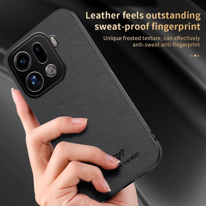 OPPO Find X9 Pro用ケース ソフトPUレザー マグネット式保護バックカバー OPPO Find X9 Pro用スマホシェル