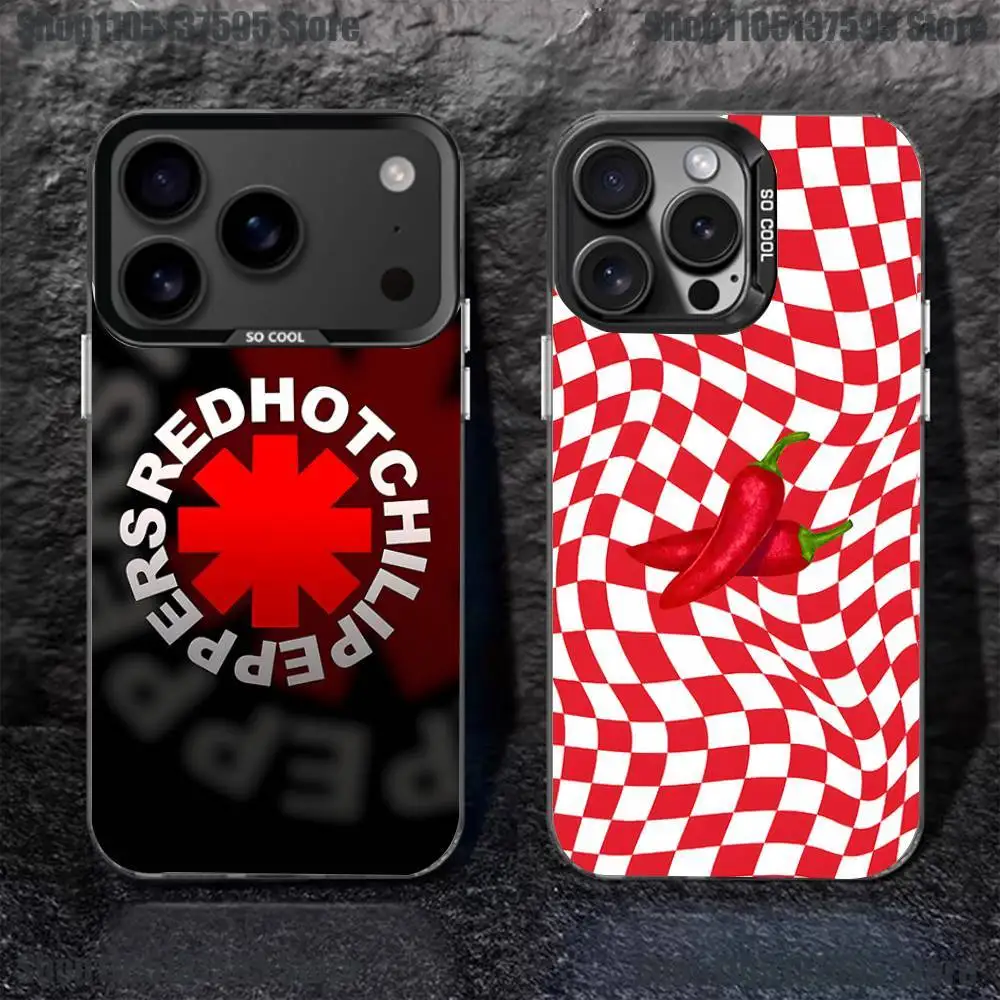 

Band R-Red Hot C-Chili Peppers Phone Case For iPhone 17,16,15,14,13,12,11Pro,XS,Max,Plus,Mini,SE4,E Black Matte Shockproof Cover