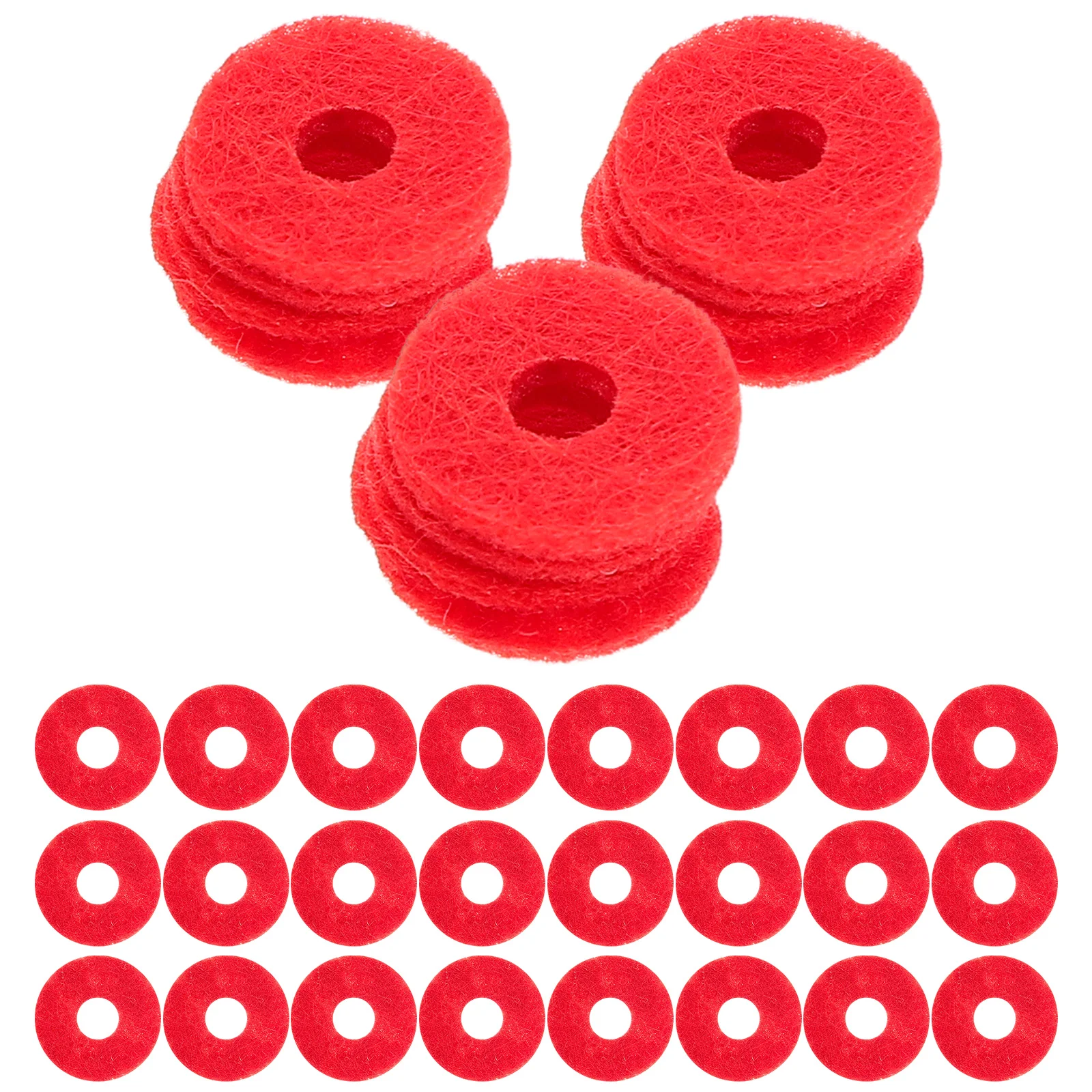 

90pcs Accessories Felt Washers Red For Keyboard Balance Rail Repair Maintenance Piano Pads Tuning Tools Piano Pedal
