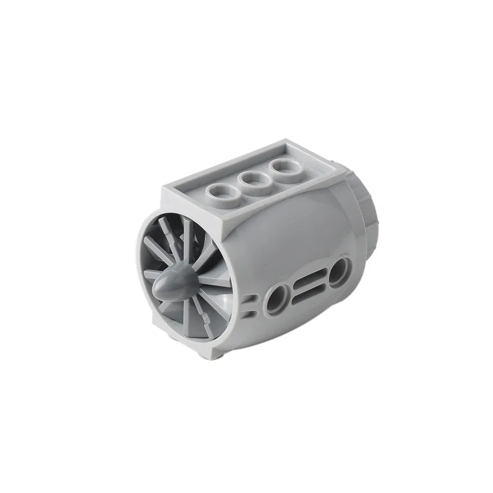 12pçs motor de aeronave 43121, peças de blocos de construção de tecnologia 4x5x3 com lâminas de hélice montadas, tijolos moc, acessórios de brinquedos
