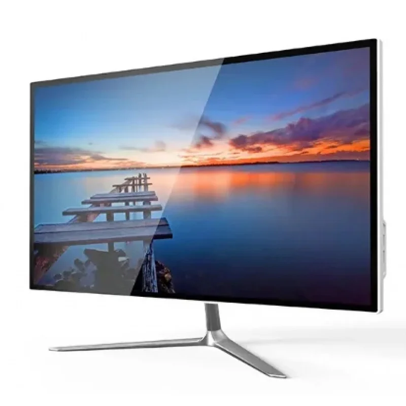 PC para juegos OEM de 21 pulgadas todo en uno AIO Core I7, configuración completa, computadoras de escritorio todo en uno con batería UPS