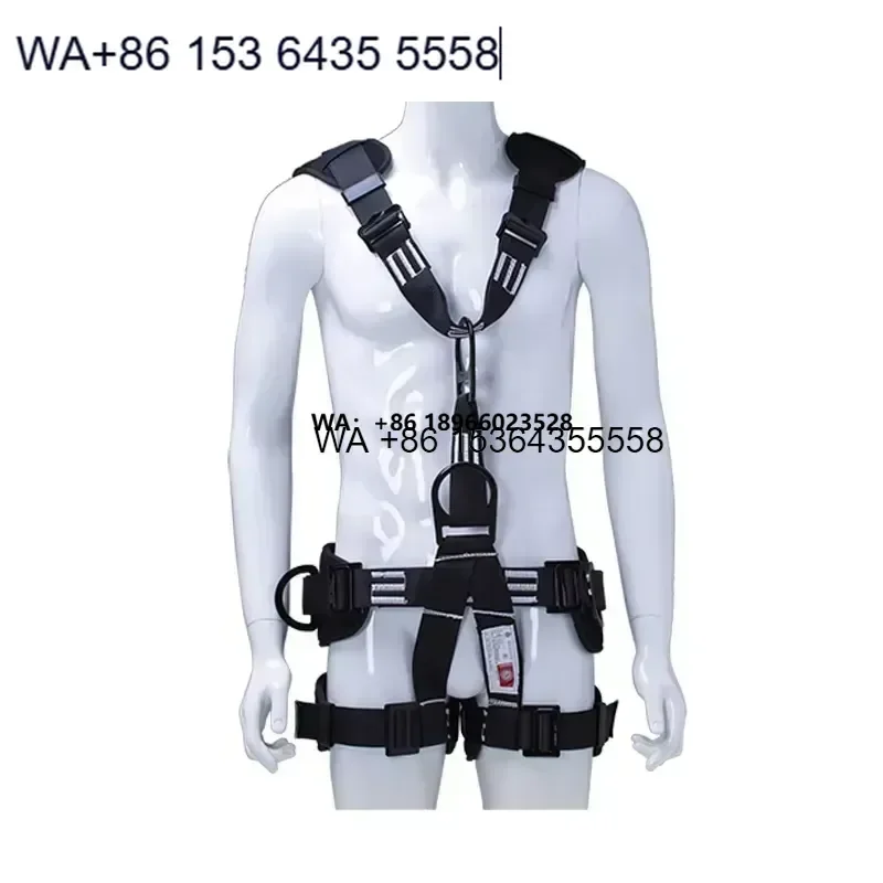 Wmwmnu for Fire Rescue Full Body Safety Harness Adjustable Inverted Fall Protection Work Rope Sturdy and Flexible