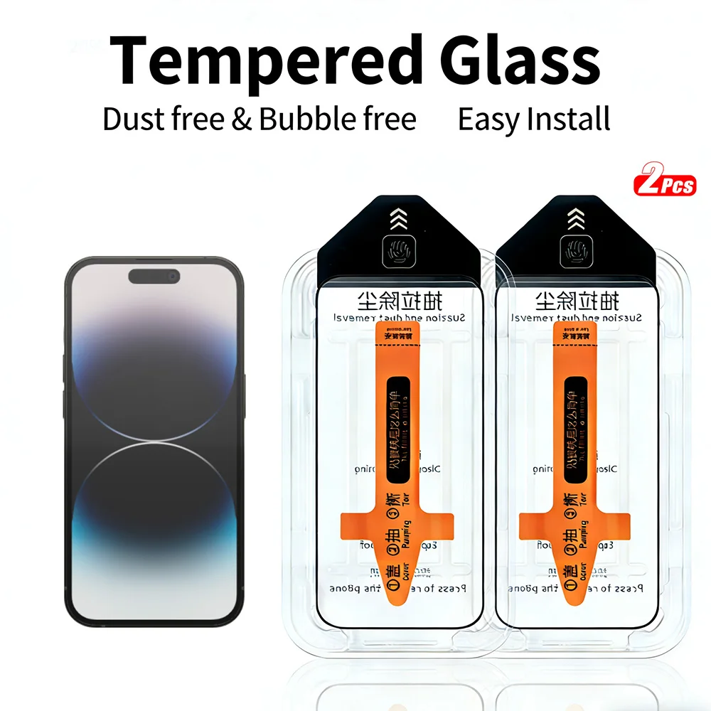 

2pcs Tempered Glass for iPhone 14 Pro Max/14 pro/14/13 Pro Max/13 Pro/13/12 Pro Max/12 Pro/12/11 Pro Max/11 Pro Screen Protector