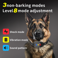 Electric Dog Training Collar With Remote Control Shock Vibration Sound Dog Trainer Rechargeable Anti Barking Device For All Size