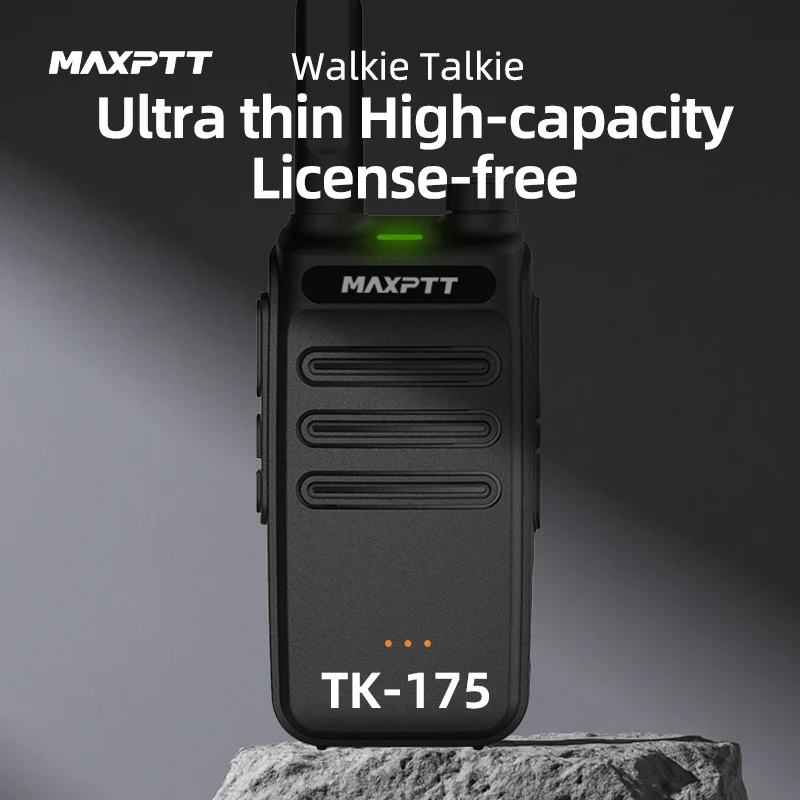 2 قطعة Maxptt Tk175 جهاز اتصال لاسلكي صغير Type-C لا يتطلب ترخيص محمول اتجاهين راديو الهواة الكبار جهاز اتصال لاسلكي مناسب للبناء والإدارة على الطرق #2
