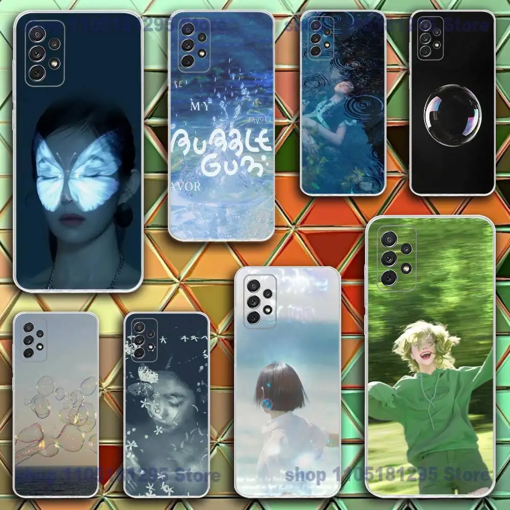 

B-BUBBLE GUM Phone Case Silicone For Samsung S30,23,21,22,20 FE lite,S10,9,PIus Note20ultra Soft Transparent