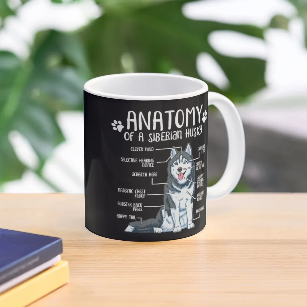 Funny Siberian Husky Anatomy Dog Lover Gift Coffee Mug  Coffee Travel Mug