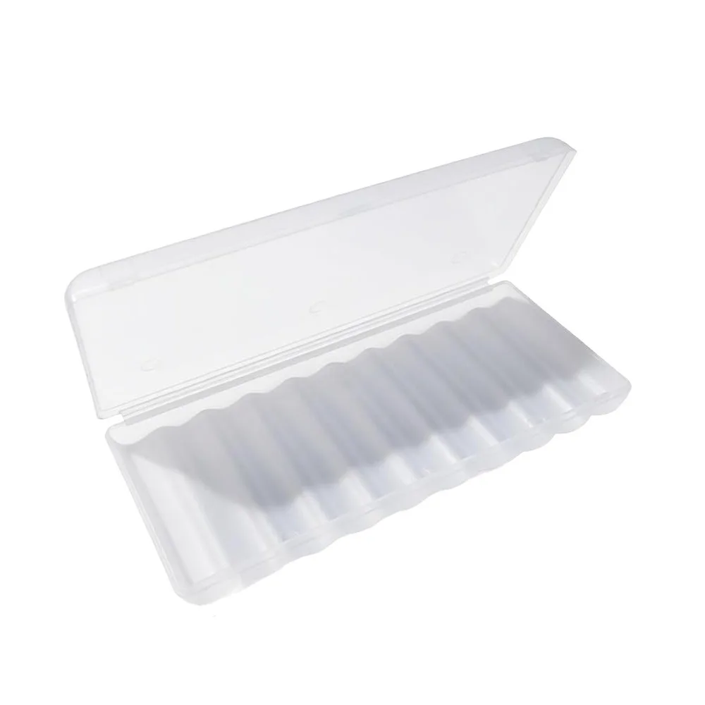 Portable Clear Battery Storage Case Multi-slot Hard Plastic Battery Box Waterproof Battery Protection Boxes Multi-slot