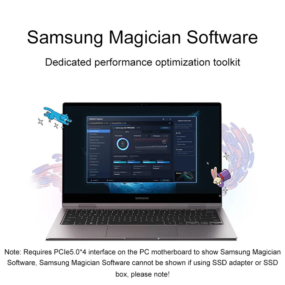 SAMSUNG 9100 Pro SSD 1TB 2TB 4TB NVMe M.2 2280 PCIe 5.0X4 Interne Solid-State-Festplatte für Laptop Mini-PC Gaming-Computer – Detail 4