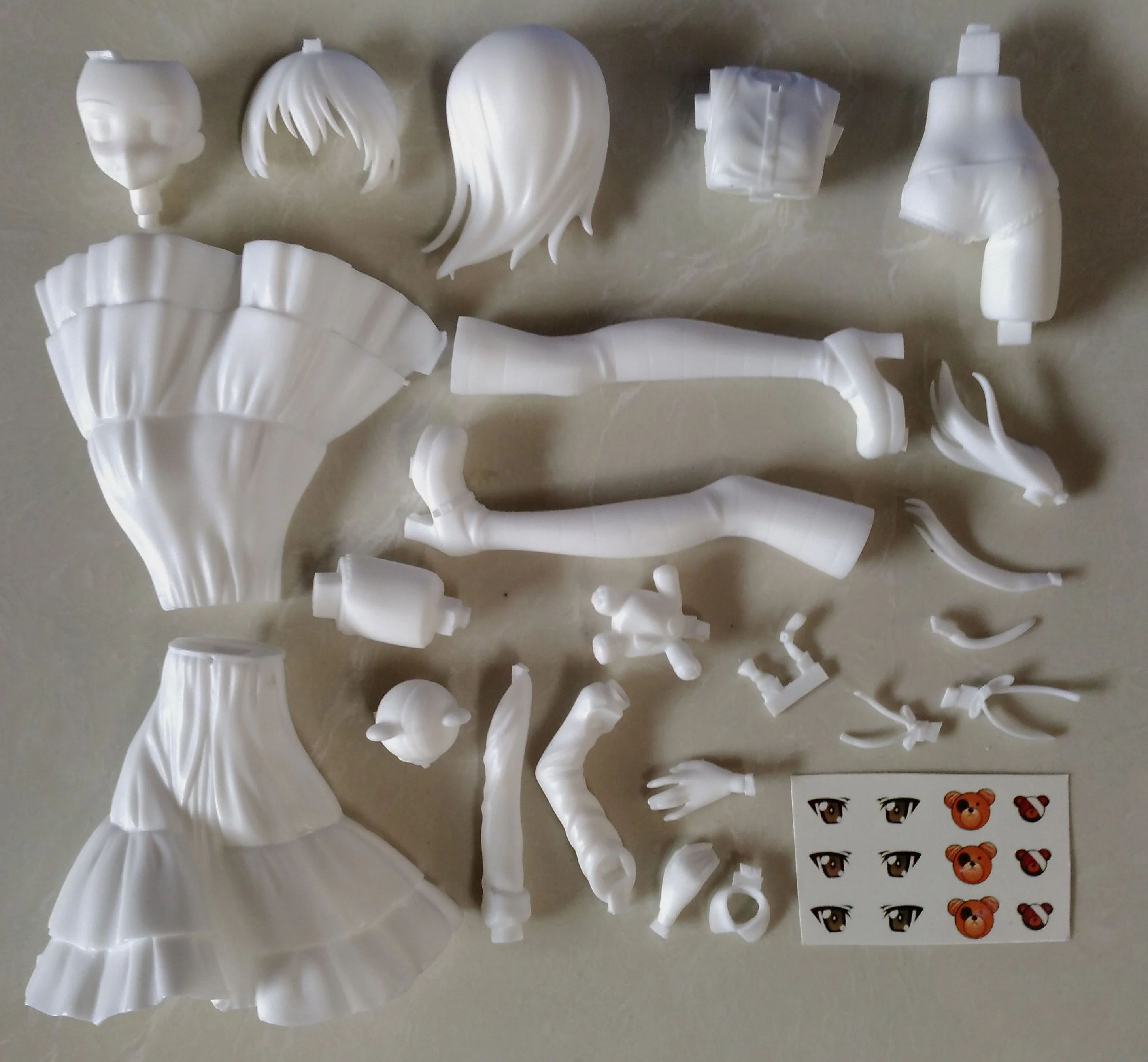 1/8 Anime DreamTech Panzer Jacket ver Kit kawaii Resin GK DIY White Assembly GK Model Statue Toys doll Collection Gifts