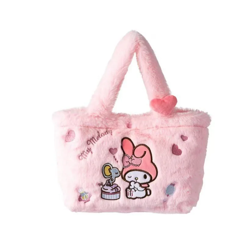 New Colorful Sanrio Handbag, Yugui Dog, Kulomi Meileti Plush Toy Backpack, Versatile