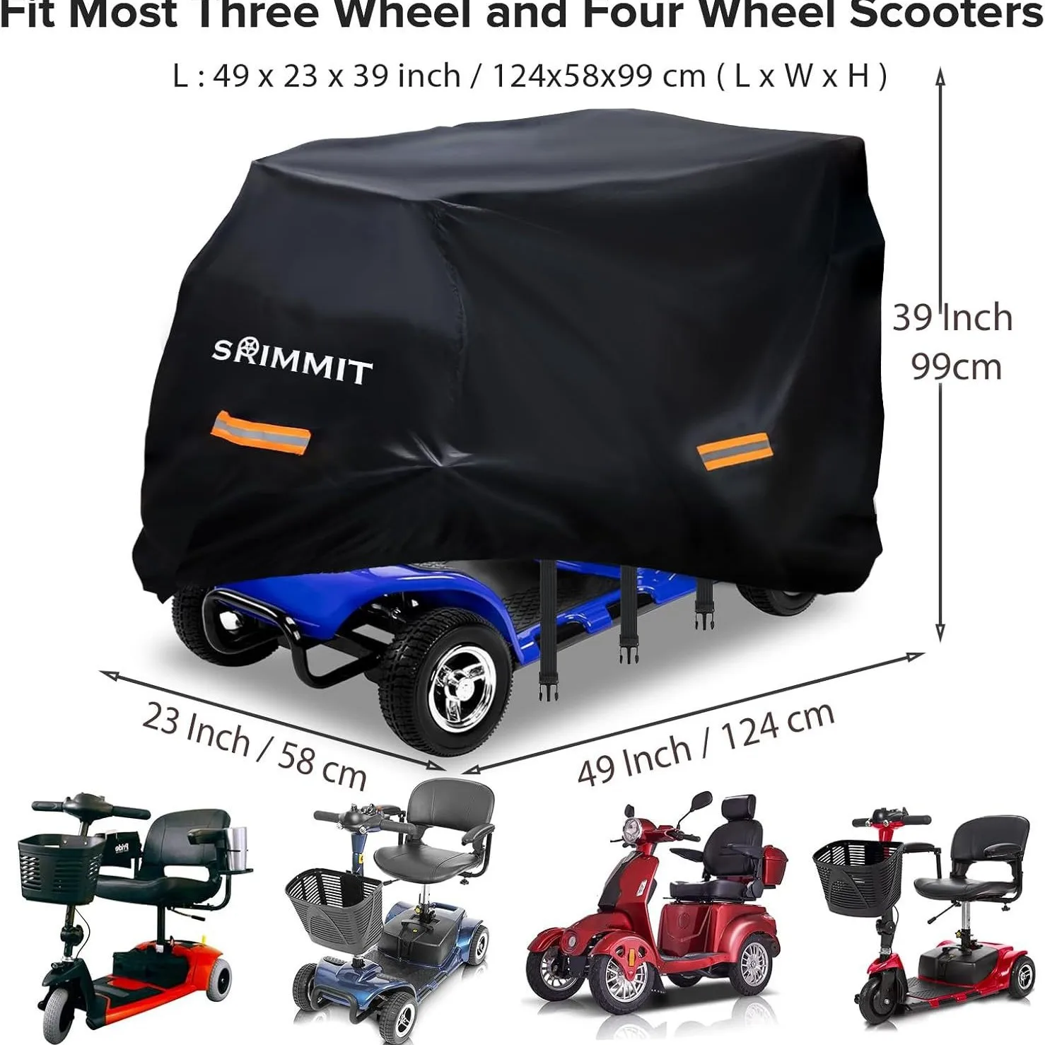 UV Sun Protection Rainproof Cover for Electric Scooter Mobility Scooter Electric Kick Scooter