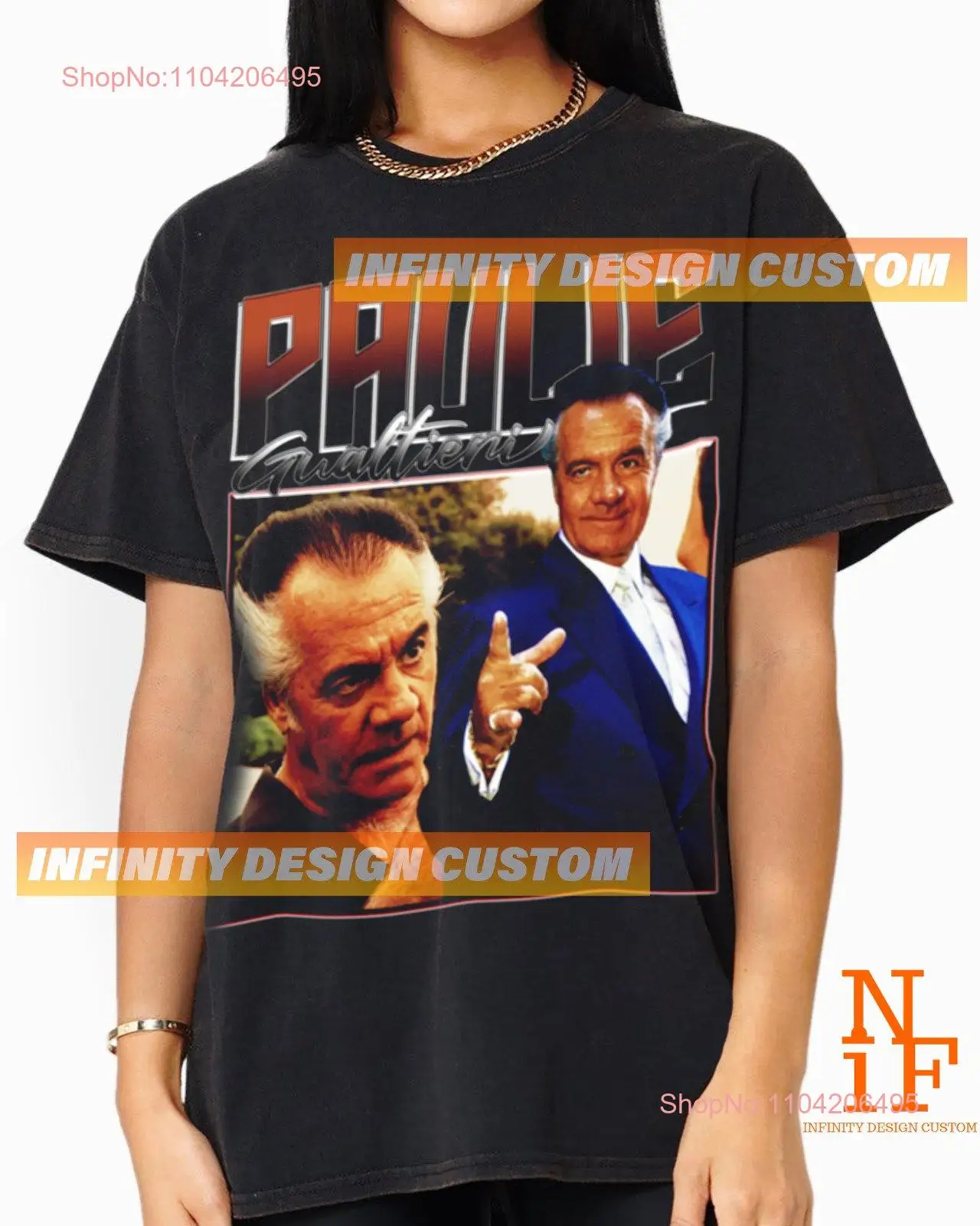 Paulie Gualtieri T shirt Movie Character Actress Vintge Bootleg Retro SweaT INFN590 long or short sleeves