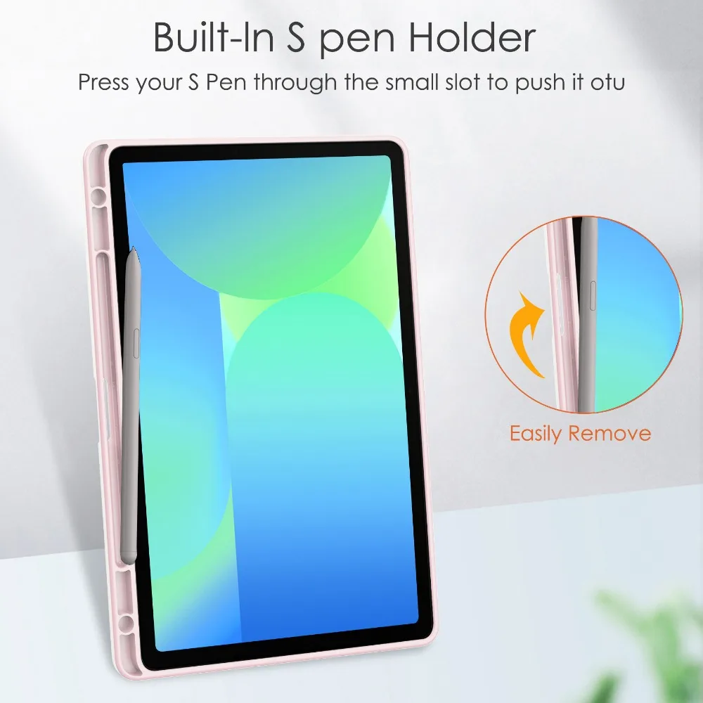 For Samsung Galaxy Tab S10 FE 2025 SM-X520 X526B With Pencil Holder Case For Galaxy Tab S10 FE / S9 FE 10.9 inch Tablet Cover