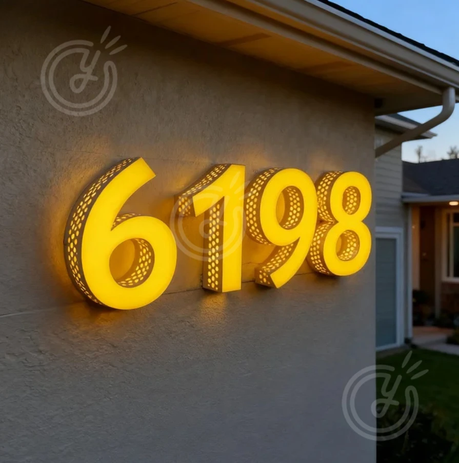 Logo for Business Advertising Led Luminous Signs Sign Label 3d Letters Custom Light Signboard Lights Letter Neon Wall Metal Home