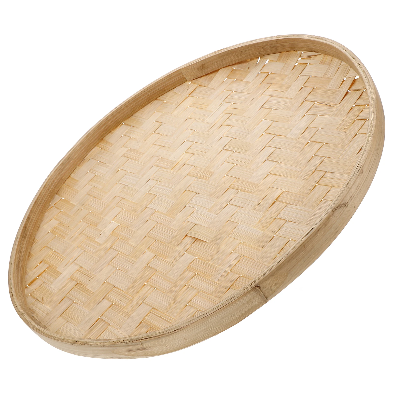 

Bamboo Sieve Round Bamboo Basket Woven Storage Lightweight Tea Leaves Strainer Kitchen Fruit Bread Snack Serving Basket