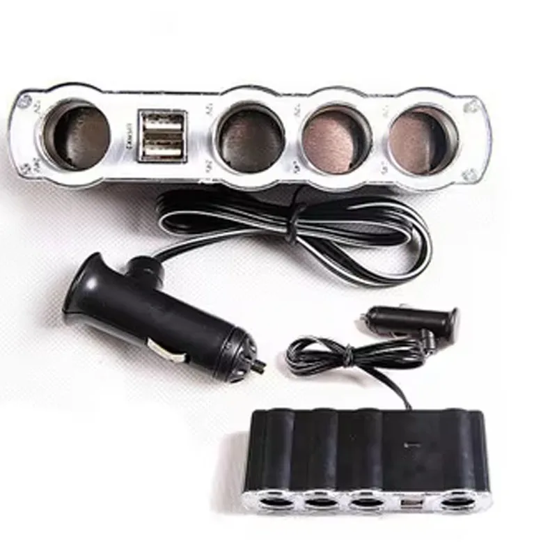 

12V USB 4-Way Car Cigarette Lighter Socket Splitter, Code: GZJS-WF4008-DYQR9