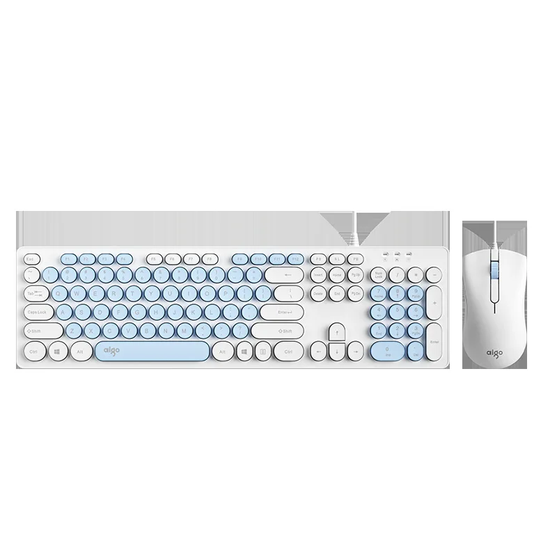 

AK200 wired keyboard and mouse keyboard and mouse set, trendy value game office typing desktop home