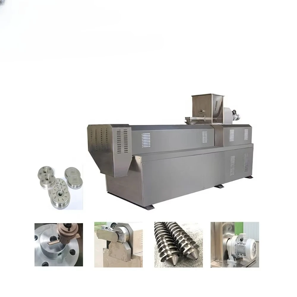 Multifunctional Dry Wet Pet Food Processing Machine Floating Fish Feed Pellet Extruder Maker with PLC Core Components
