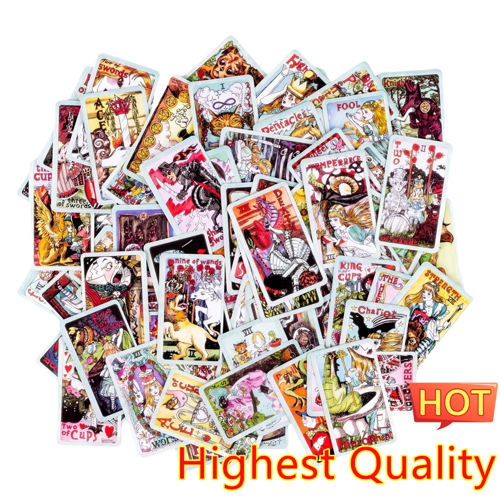 Psychic Queen alice Tarot Cards Female Decks Card Games Peculiar Tarot Cards Oracle