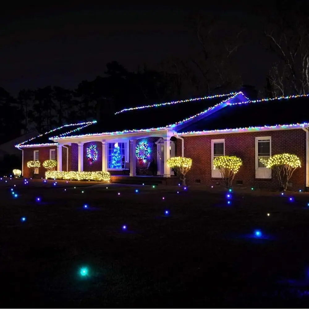 مضيئة في الهواء الطلق LED زينة عيد الميلاد، 36-10 أضواء بيضاء باردة #5