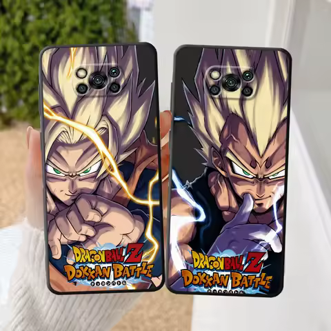 Black Soft Phone Cover Case for Xiaomi Poco M5 C40 C75 F3 M3 M4 M7 Pro C50 C61 F1 X3 X4 X5 X7 Pro C71 Dragon Ball Cool Vegetas