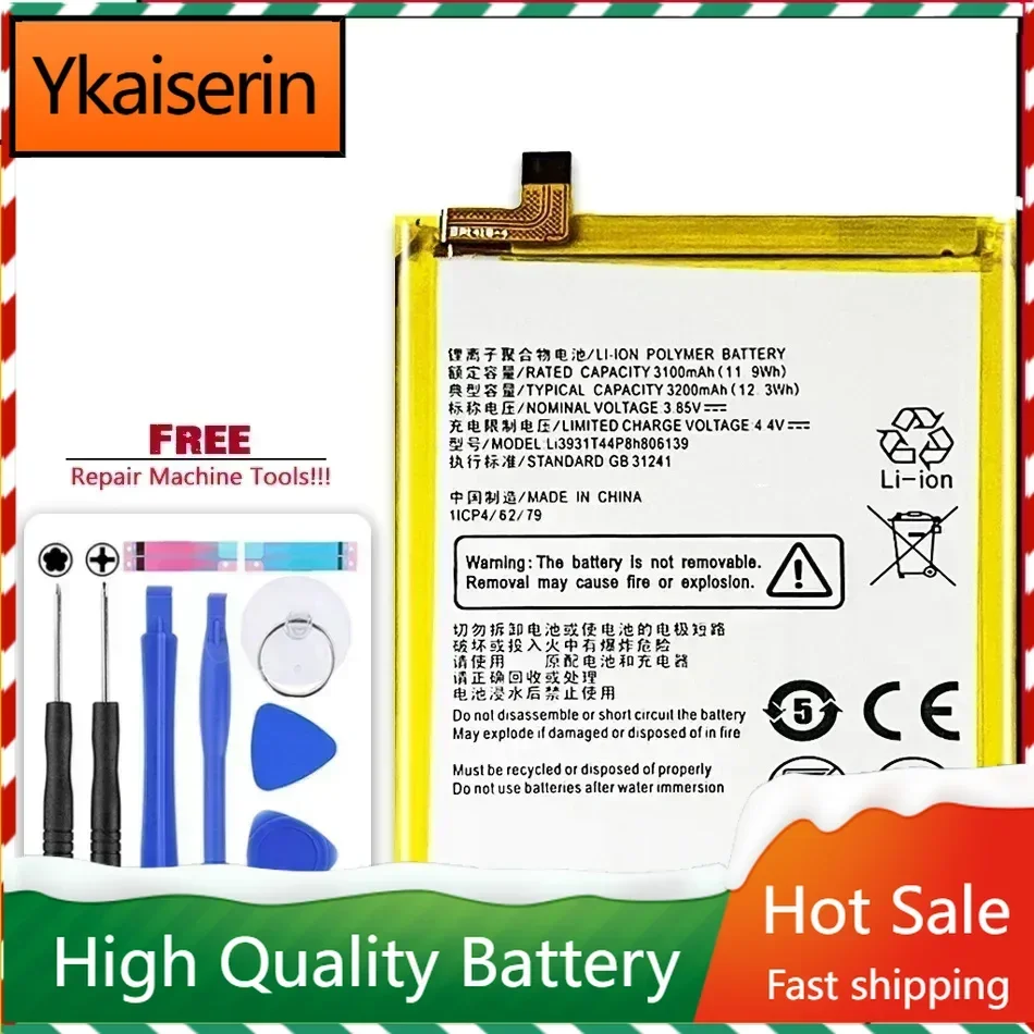 

New Phone Li3931T44P8h806139 Battery for ZTE Blade V9 V10 V9Vita V10Vita A7 Vita A4 A5 2020 A7 in Stock High Quality Bateria