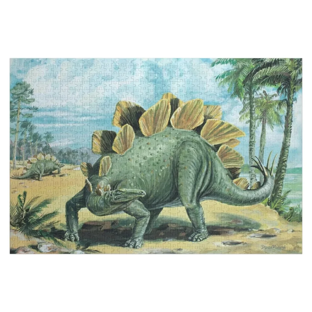 

Stegosaurus Jigsaw Puzzle Custom Wooden Gift Customized Photo Personalized Custom Photo Puzzle