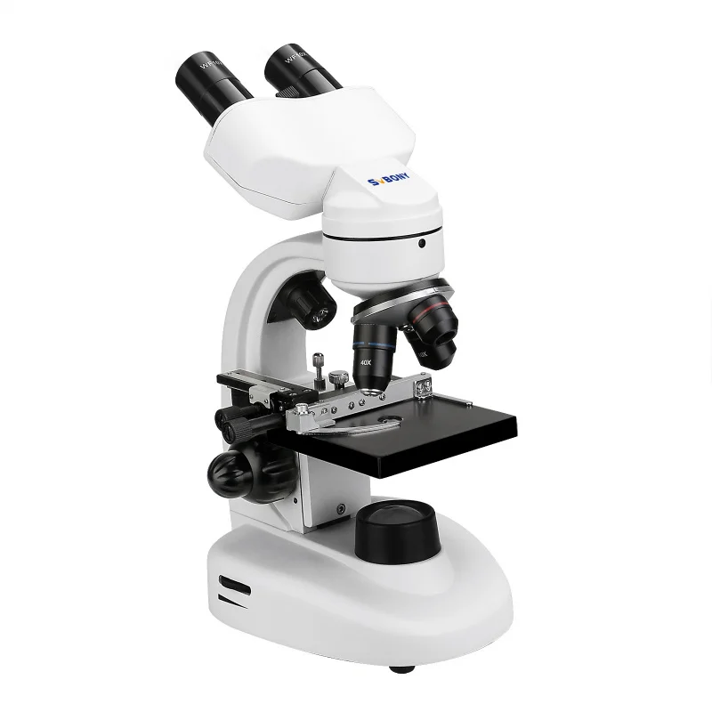 Svbony Sv605 White   Black Duplex Binocular Microscope [40x-1600x]-Border