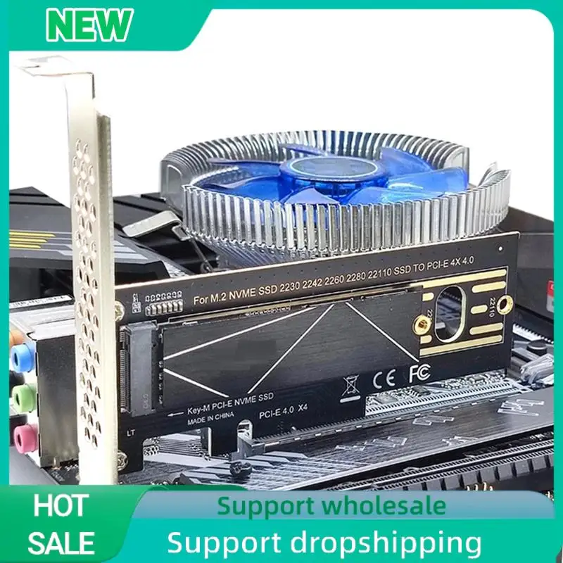 Solid M.2 Adapter Card PCI-E 4.0 Adapter Card PCI-E X4 4.0 GEN4 NVME KEY-M.2 Adapter Card Support 2230/2242/2260/2280/22110 SSD