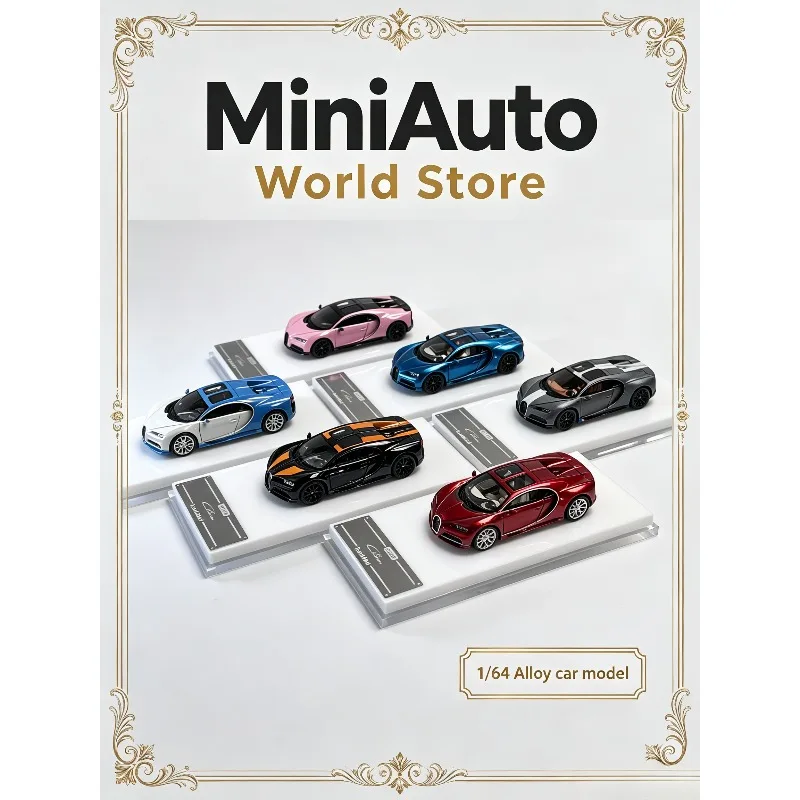 ScaleMini 1:64 resin Bugatti Chiron, Bragardi, Kailong and Chiron car model collection display piece