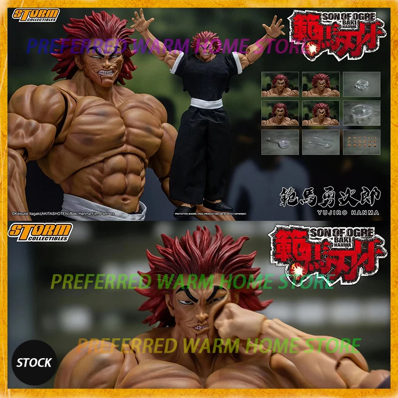 In Stock STORM TOYS Hanma Yujiro WF Limited BAKI Super-movable model BAKI boy 1/12 PVC Anime Figures Model Toys Collect