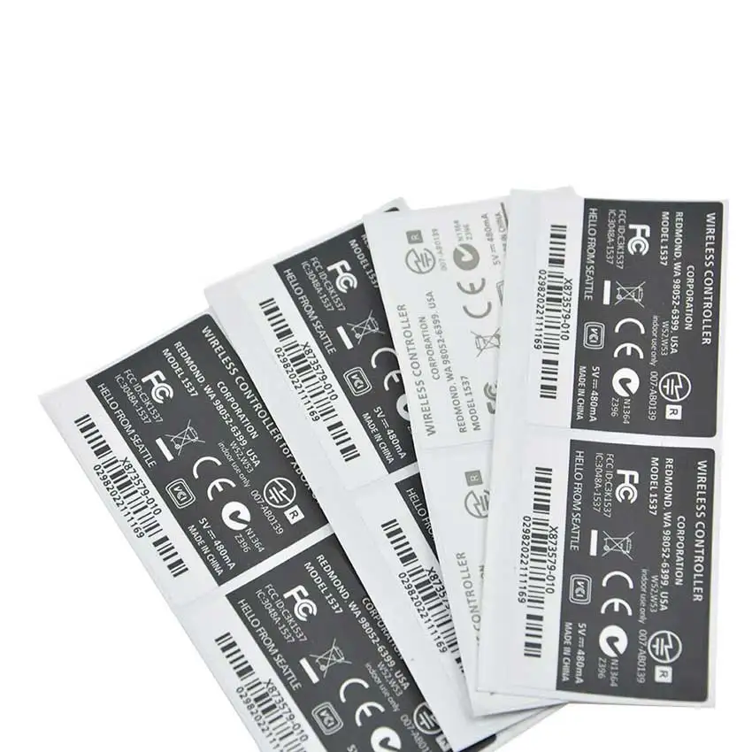 YuXi-pegatinas de piel para mando de Xbox, color blanco y negro, para Xbox Series S X, Xbox One S Slim Elite Xbox 360, etiqueta de mango, pegatina trasera