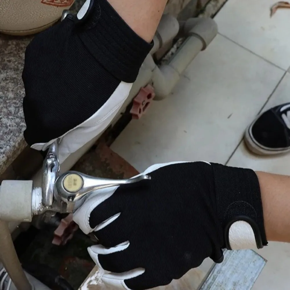 

Thickened Labor Insurance Gloves Wear-Resistant Comfortable Leather Work Gloves Flex Grip Industrial Gloves Porter Site