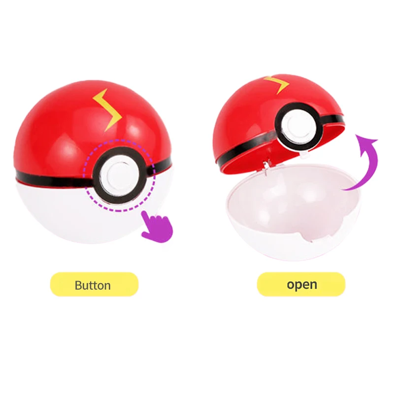 Tomy-Coleção Pokémon Figure Model, Anime Pikachu Pokeball, Poke Ball, Brinquedos Go Elf, Presente Dolls, Estilos Diferentes, 2-3cm, 12 Pcs, 24Pcs