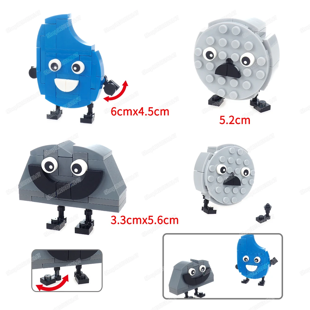 

Dreamy Element Personification Building Block Moc Tears Rocky Sphere Figures Scenes Model Child Christmas Gifts Educational Toys