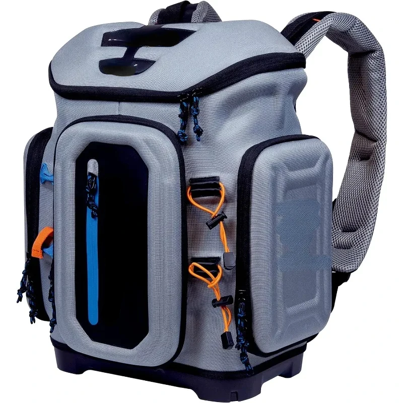 Atlas 3700 Tackle Fishing Backpack, Gray EVA Material, Includes 3 3750 StowAway Utility Boxes for Worms