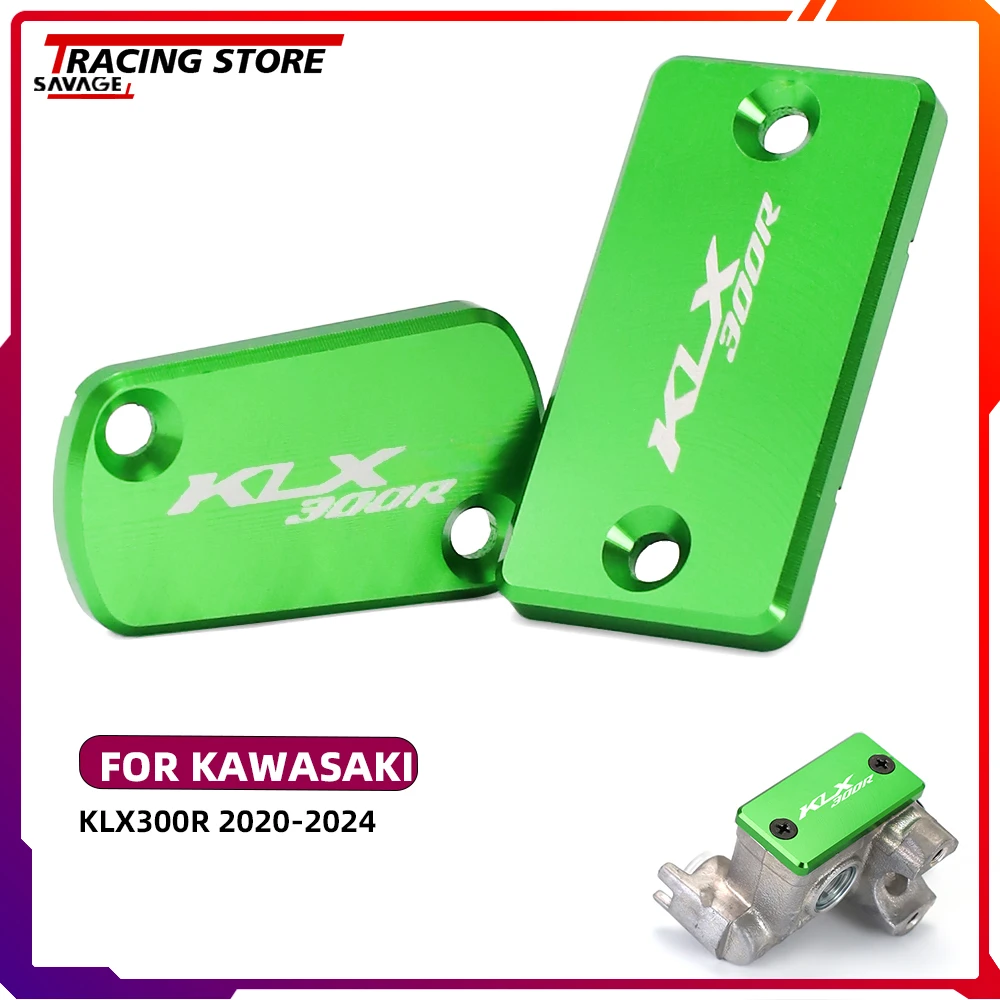 

2024 KLX300 Motorycle CNC Front Rear Brake Master Cylinder Cap For Kawasaki KLX 300R Oil Tank Fluid Reservoir Cover Accessories