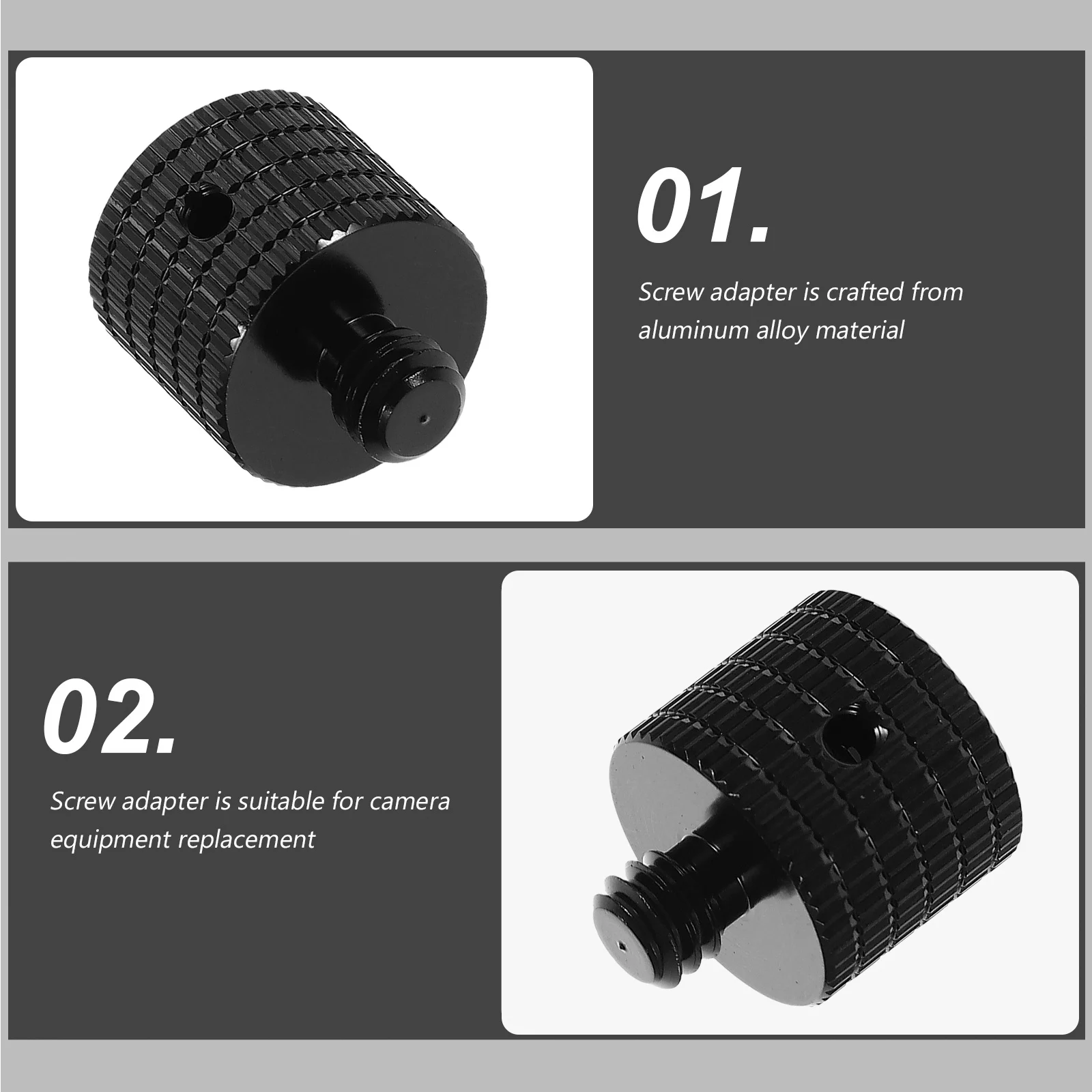 

5 PCS Camera Screw Converter Tripod Adapter Threaded Adapters Universal for Screws