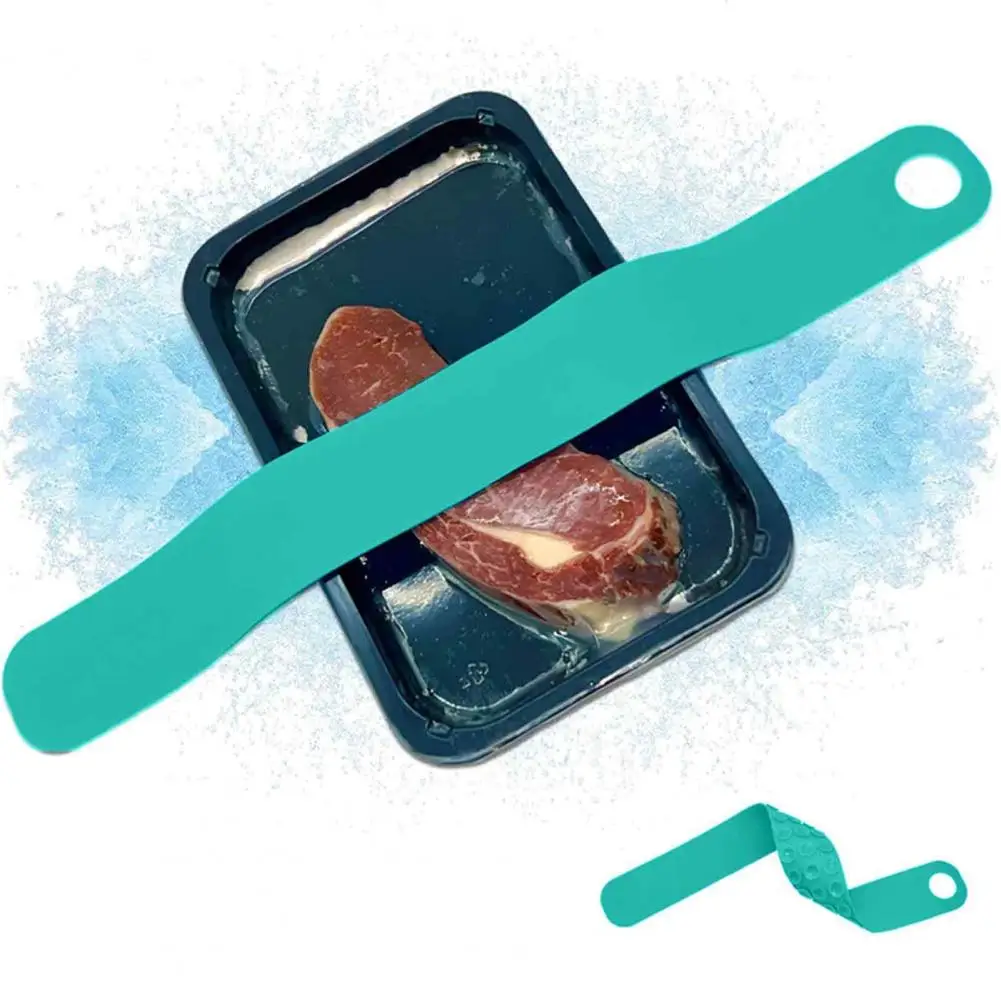Fast Thawing Solution for Meat Silicone Thawing Belt for Meat Vegetables Fruits Non-slip Fast Defrosting Tray Extra for Quick