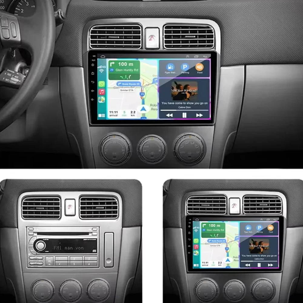 Android 16 For Subaru Forester SG 2002 - 2008 2K QLED Android Car Radio Multimedia Video Player GPS Stereo CarPlay 4G Head Unit
