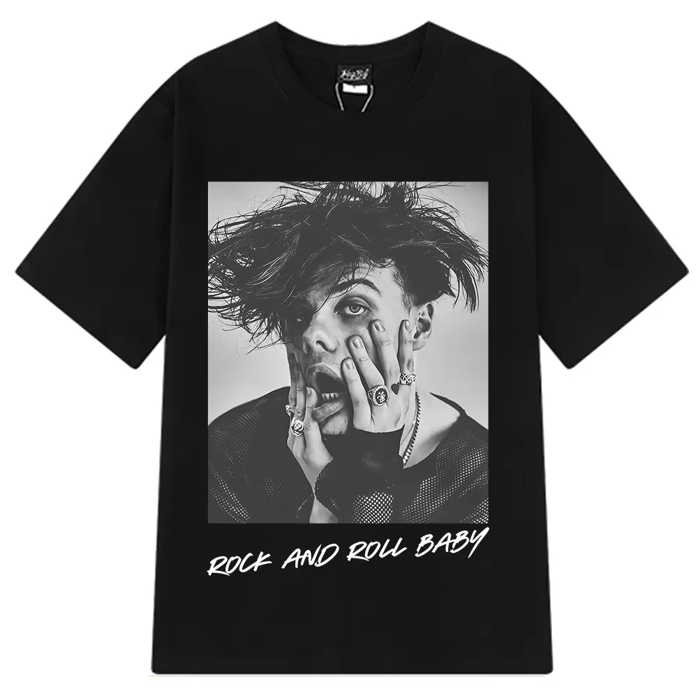 

Yungblud Tour 2025 New Idols Album T-Shirt Men's Women Comfort Punk Rock T Shirts Fan Gift Short-sleeved Cotton Hip-hop T-shirts