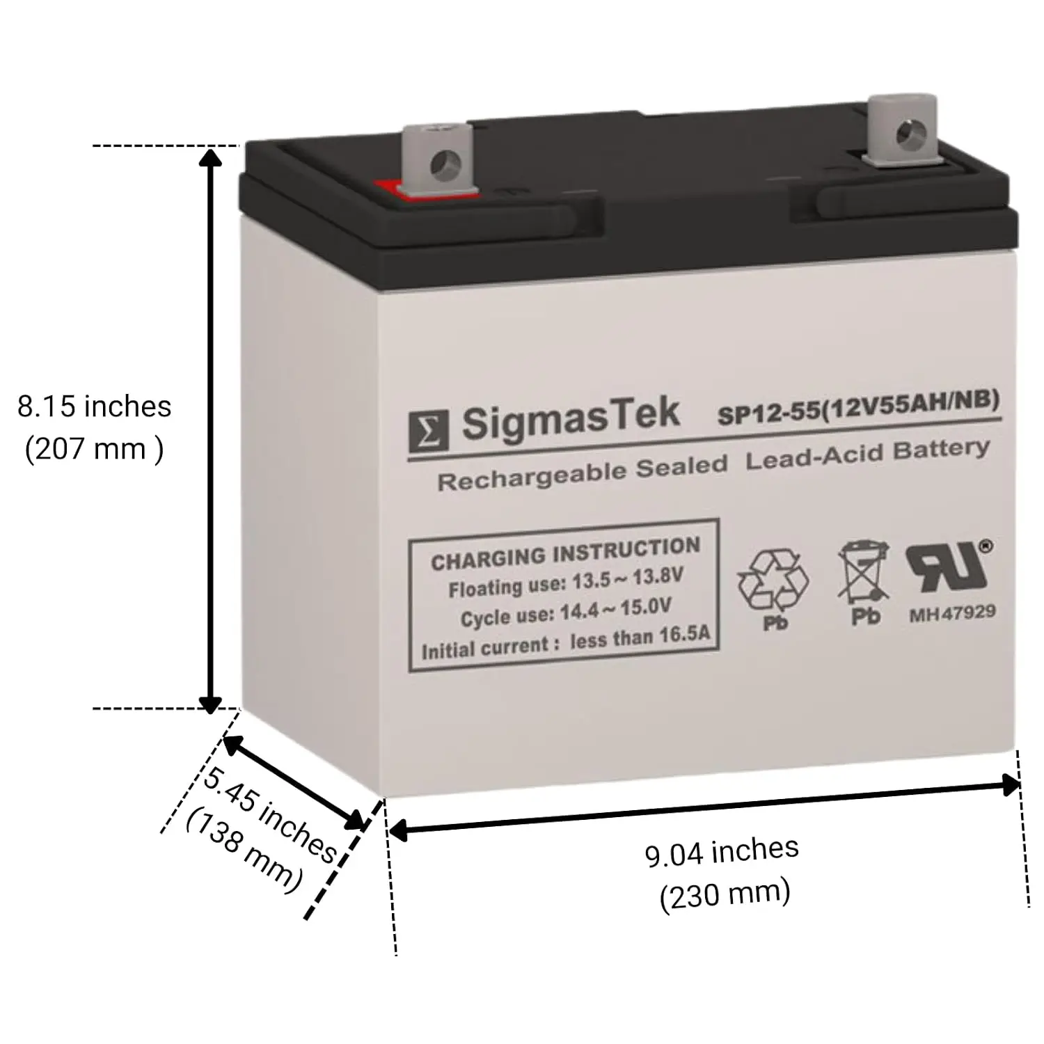Replacement Battery Set 2 x 12V 55AH for Heavy Duty Mobility Scooter, Customized