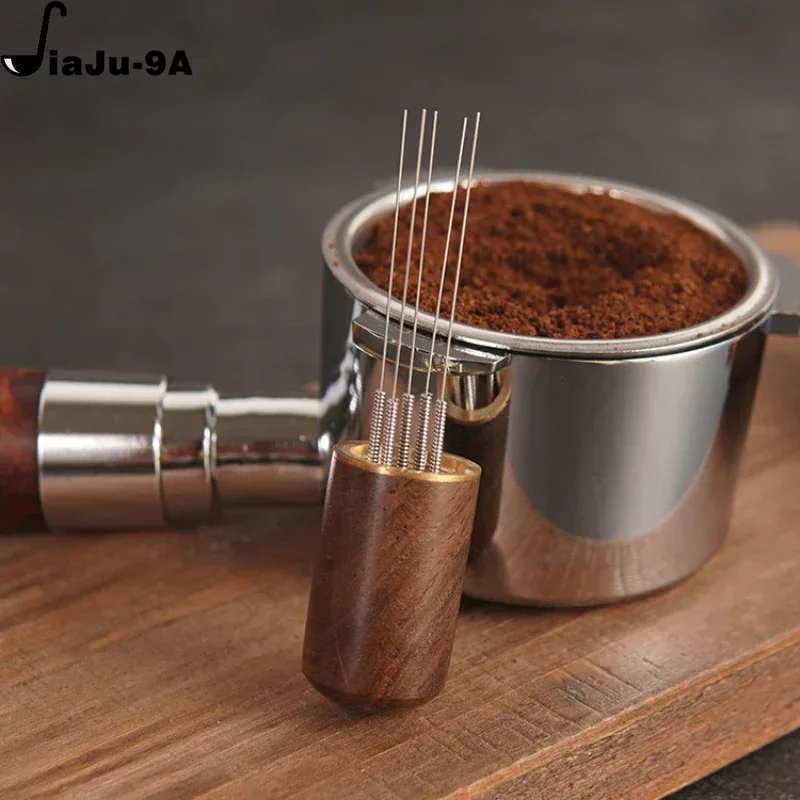 Stainless Steel Coffee Powder Tamper Espresso Powder Stirrer Distributor Leveler WDT Tools Cafe Stirring Barista Accessories